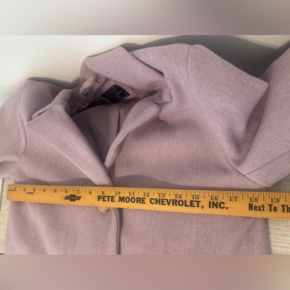 Abercrombie & Fitch The A&F Dad Coat Lilac Wool Blend  Oversized Size Medium - Picture 7 of 12
